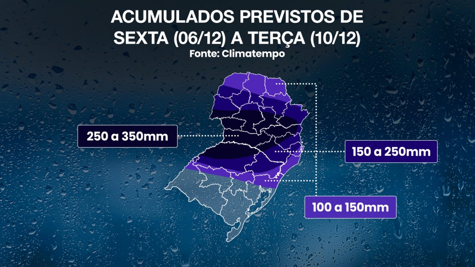 ​Perigo de Temporais e Chuva Volumosa no Paraná