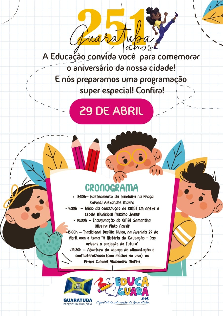 Prefeitura realizará o Desfile Cívico em comemoração ao aniversário de Guaratuba