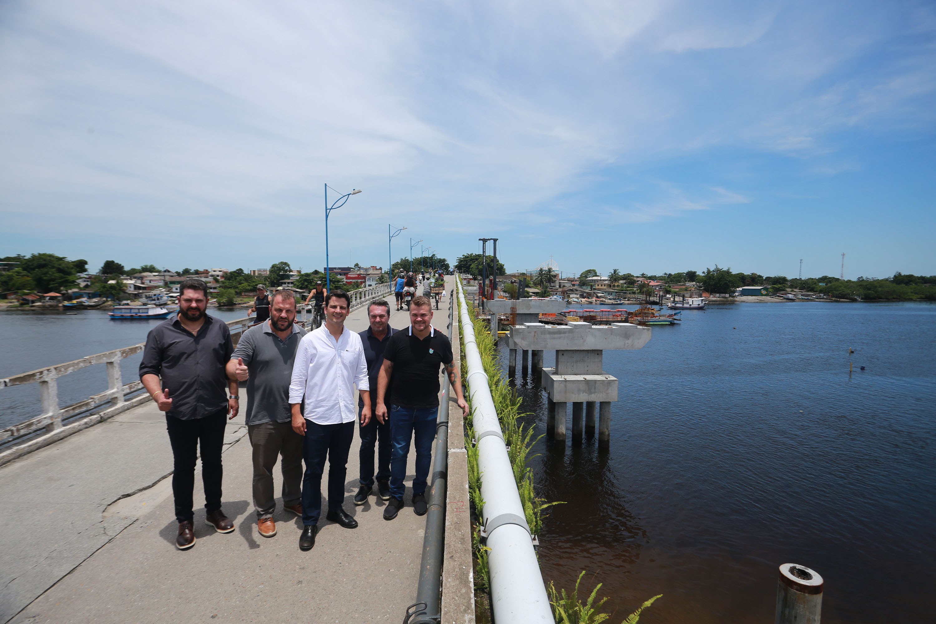 Construção da Ponte da ilha dos Valadares supera 50% de execução, em Paranaguá