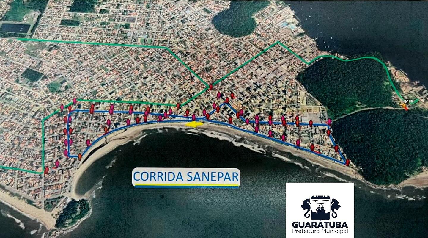 ​Interdição de ruas para a Corrida da Sanepar no domingo (19)