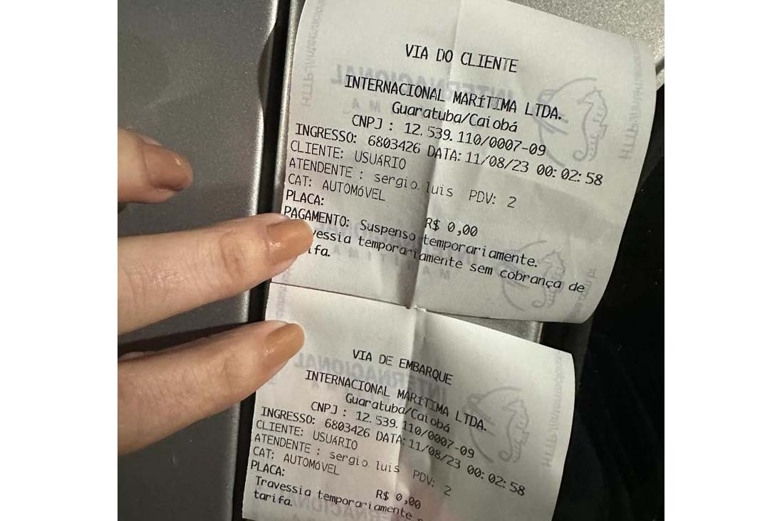 Transição para novo contrato com gratuidade foi tranquila no ferry boat de Guaratuba