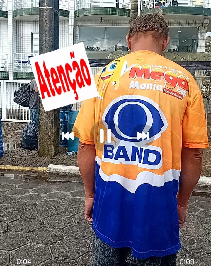 Descaso na Praia de Guaratuba: Camisetas de Vendedores Ambulantes Estão Sendo Usadas de Forma Indevida