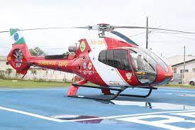 ​Helicóptero do BPMOA realiza resgate de bebê de 11 meses em condição crítica em Guaratuba