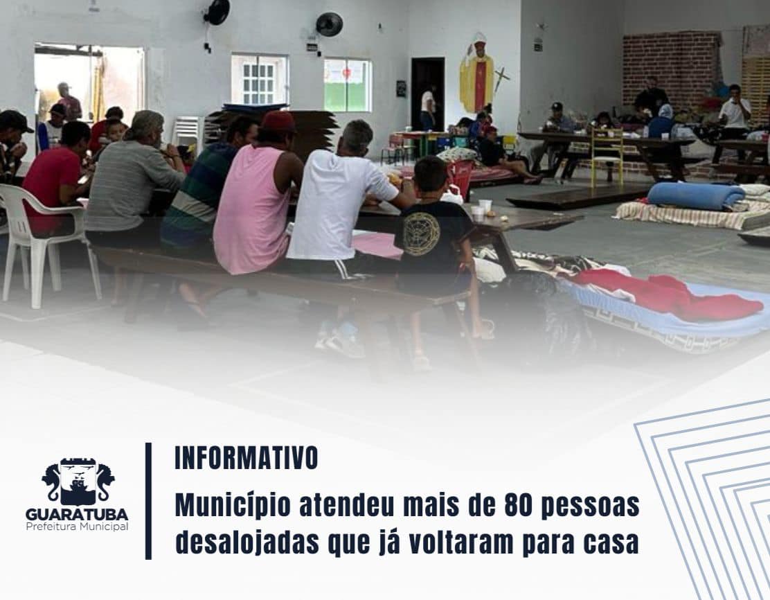Mais de 80 desabrigados de Guaratuba retornam às suas casas