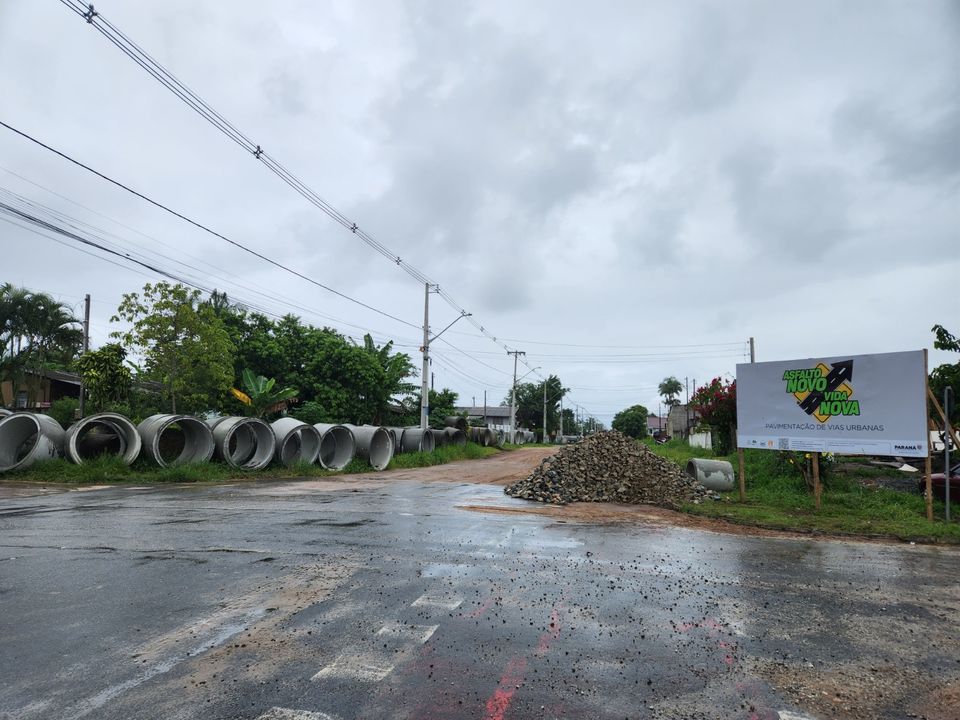 ​Inicia a 2ª etapa da pavimentação da Avenida Rui Barbosa