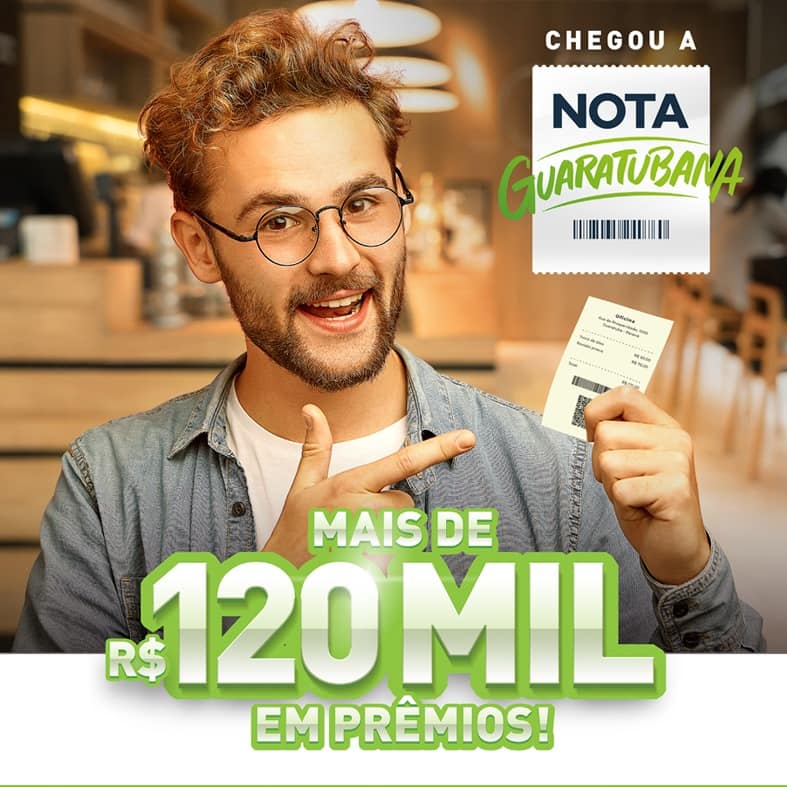 ​Nota Guaratubana inicia com dois prêmios de R$ 10 mil