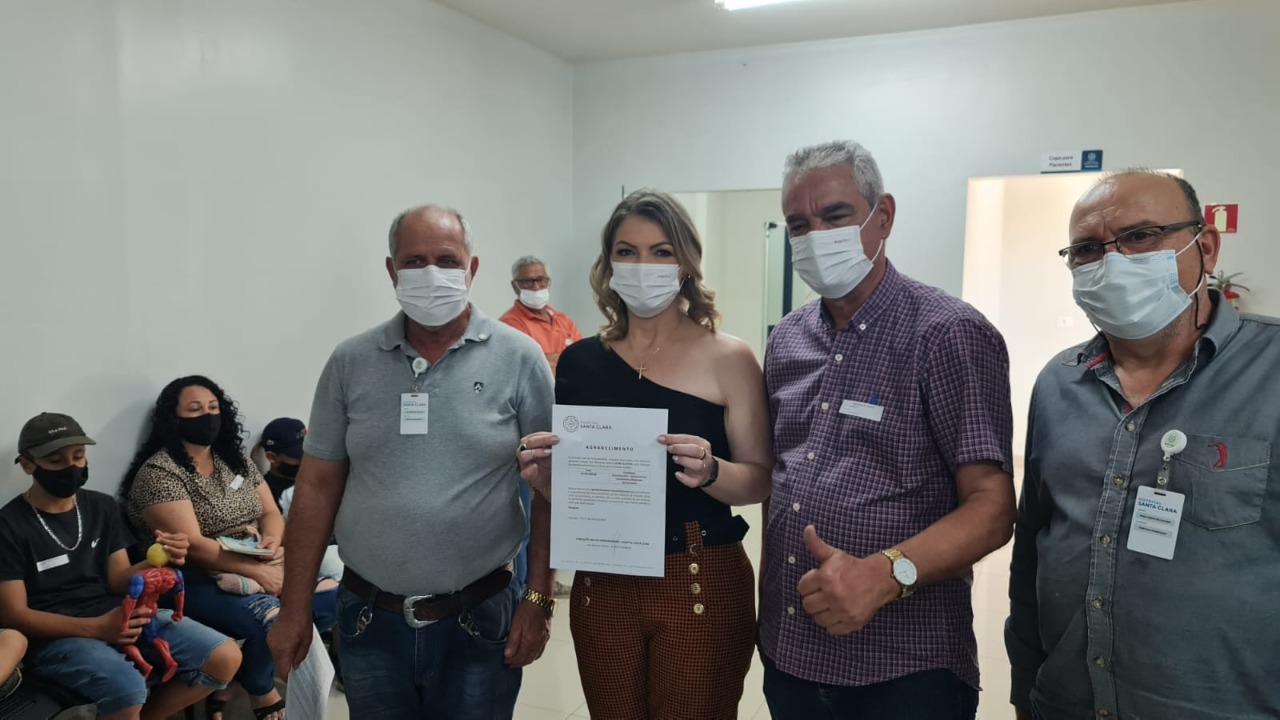 HOSPITAL SANTA CLARA DE COLORADO RECEBEU NESTA QUINTA FEIRA (28) A VISITA DA DEPUTADA FEDERAL ALINE SLEUTJES.